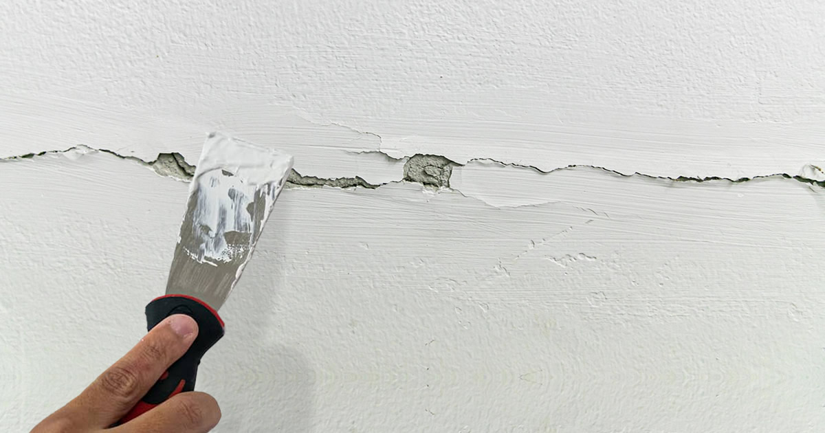 So reparieren Sie einen Riss in der Wand einfache Heimmethode Recettes grandmère