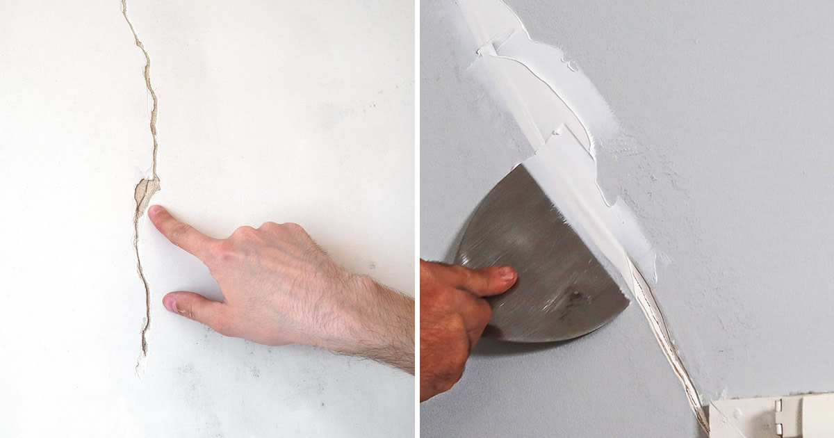 So reparieren Sie schnell Risse und Lücken in Wänden