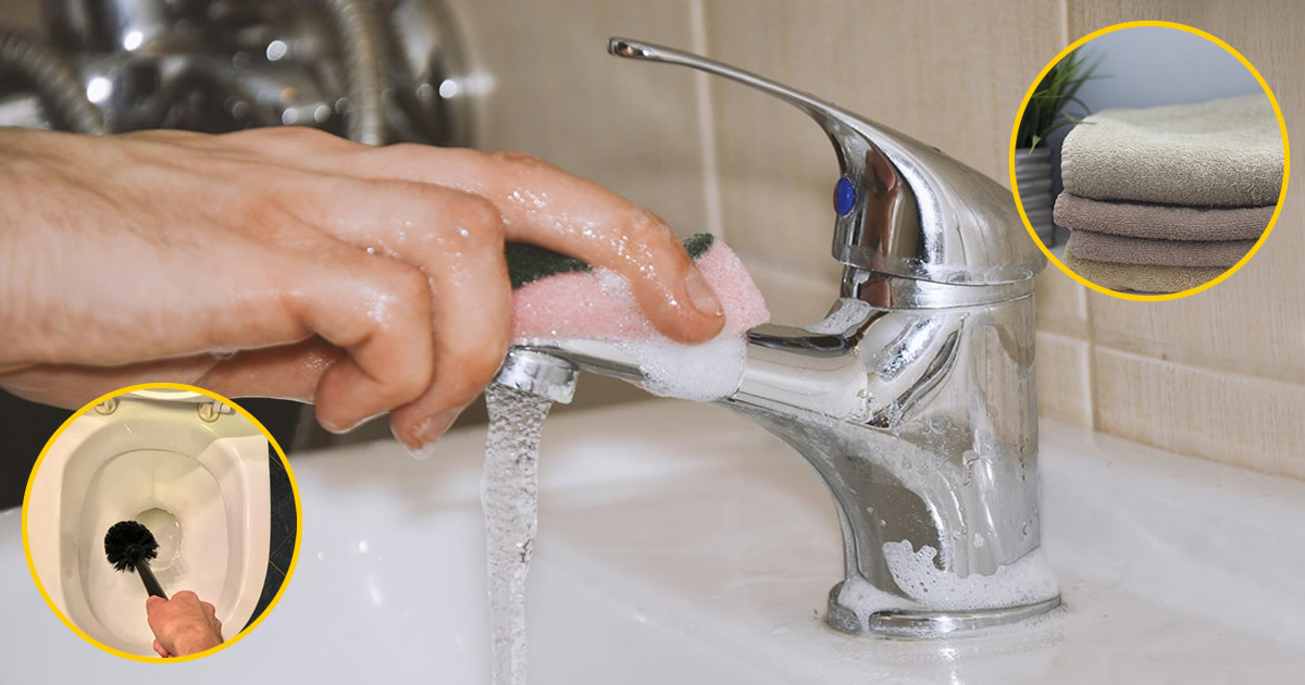 5 Tricks, um das gesamte Badezimmer in 10 Minuten zu reinigen