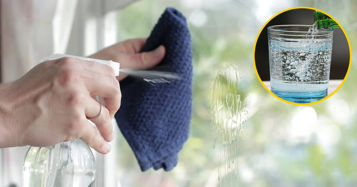 Sehr sauberes und streifenfreies Glas mit dem Sprudelwasser-Trick