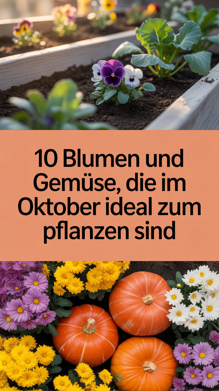 10 Blumen und Gemüse, die im Oktober ideal zum Pflanzen sind