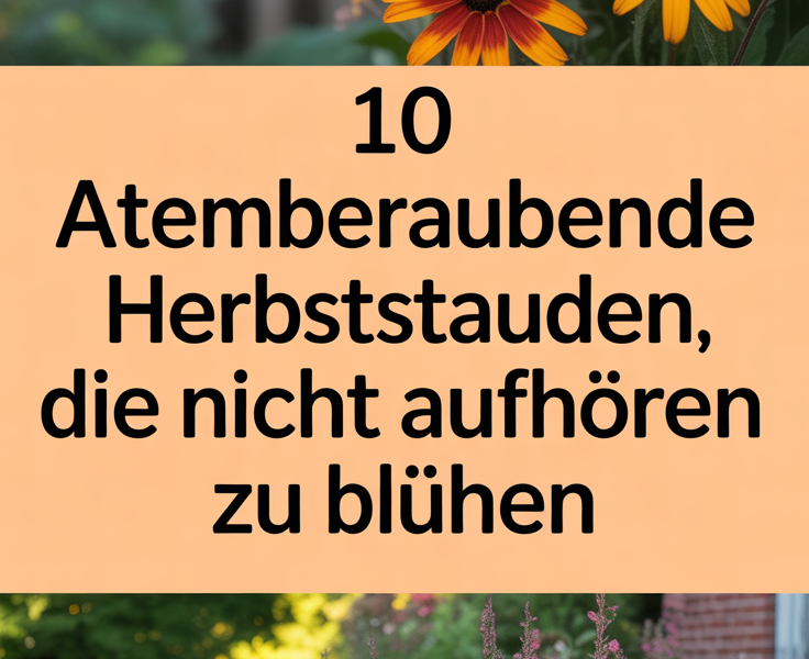 10 atemberaubende Herbststauden, die nicht aufhören zu blühen