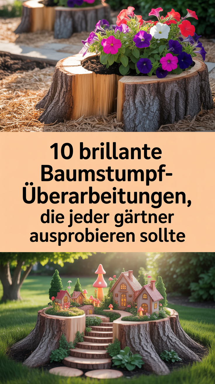 10 brillante Baumstumpf-Überarbeitungen, die jeder Gärtner ausprobieren sollte
