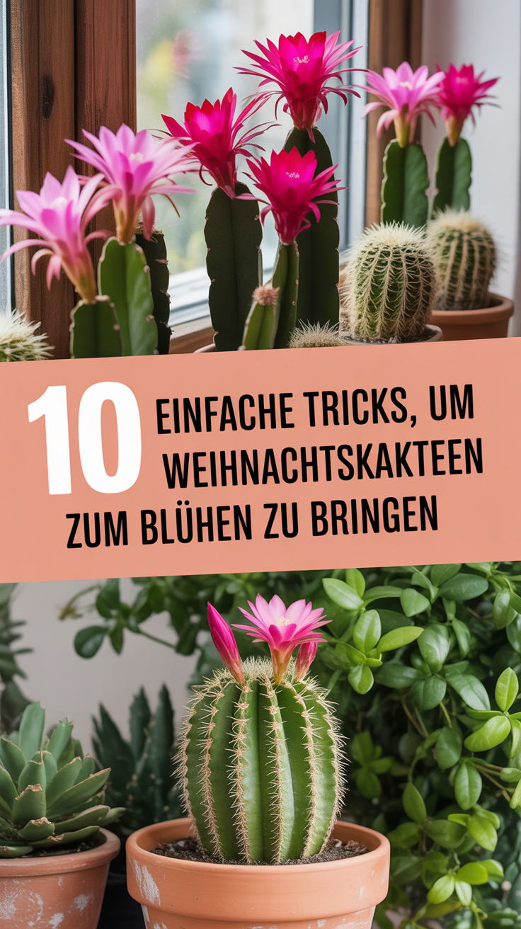10 einfache Tricks, um Weihnachtskakteen zum Blühen zu bringen