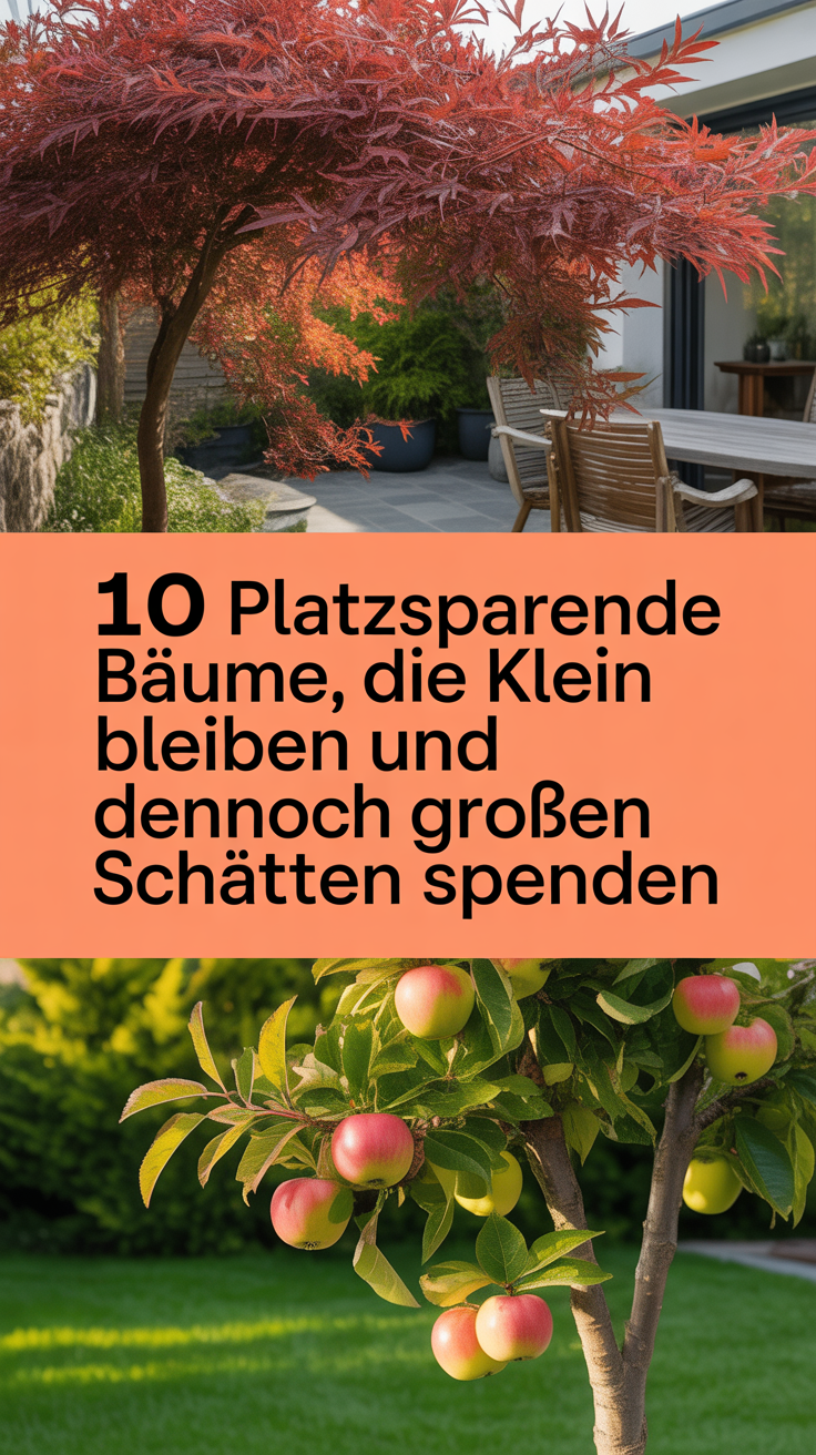 10 platzsparende Bäume, die klein bleiben und dennoch großen Schatten spenden