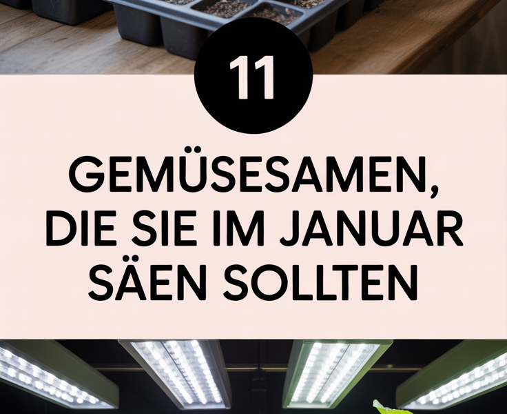 11 Gemüsesamen, die Sie im Januar säen sollten