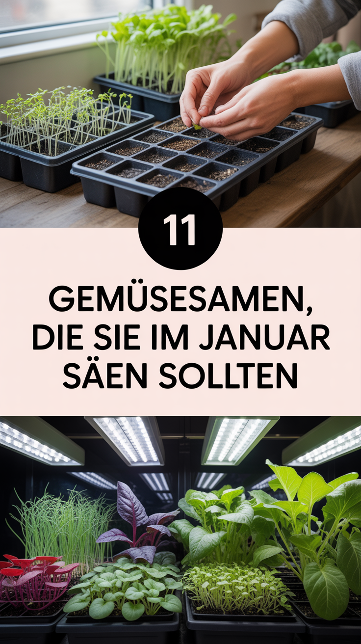 11 Gemüsesamen, die Sie im Januar säen sollten