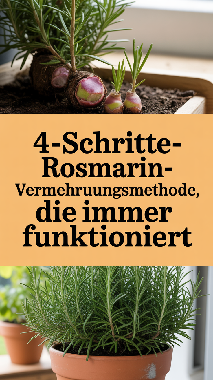 4-Schritte-Rosmarin-Vermehrungsmethode, die immer funktioniert