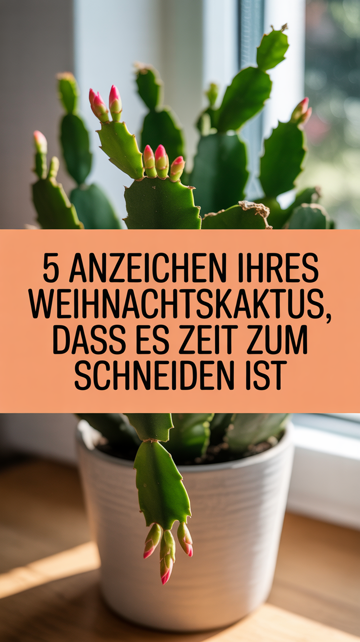 5 Anzeichen Ihres Weihnachtskaktus, dass es Zeit zum Schneiden ist