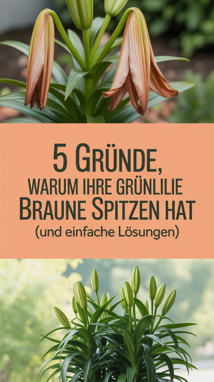 5 Gründe, warum Ihre Grünlilie braune Spitzen hat (und einfache Lösungen)