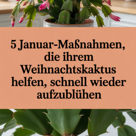 5 Januar-Maßnahmen, die Ihrem Weihnachtskaktus helfen, schnell wieder aufzublühen