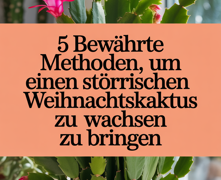 5 bewährte Methoden, um einen störrischen Weihnachtskaktus zum Wachsen zu bringen