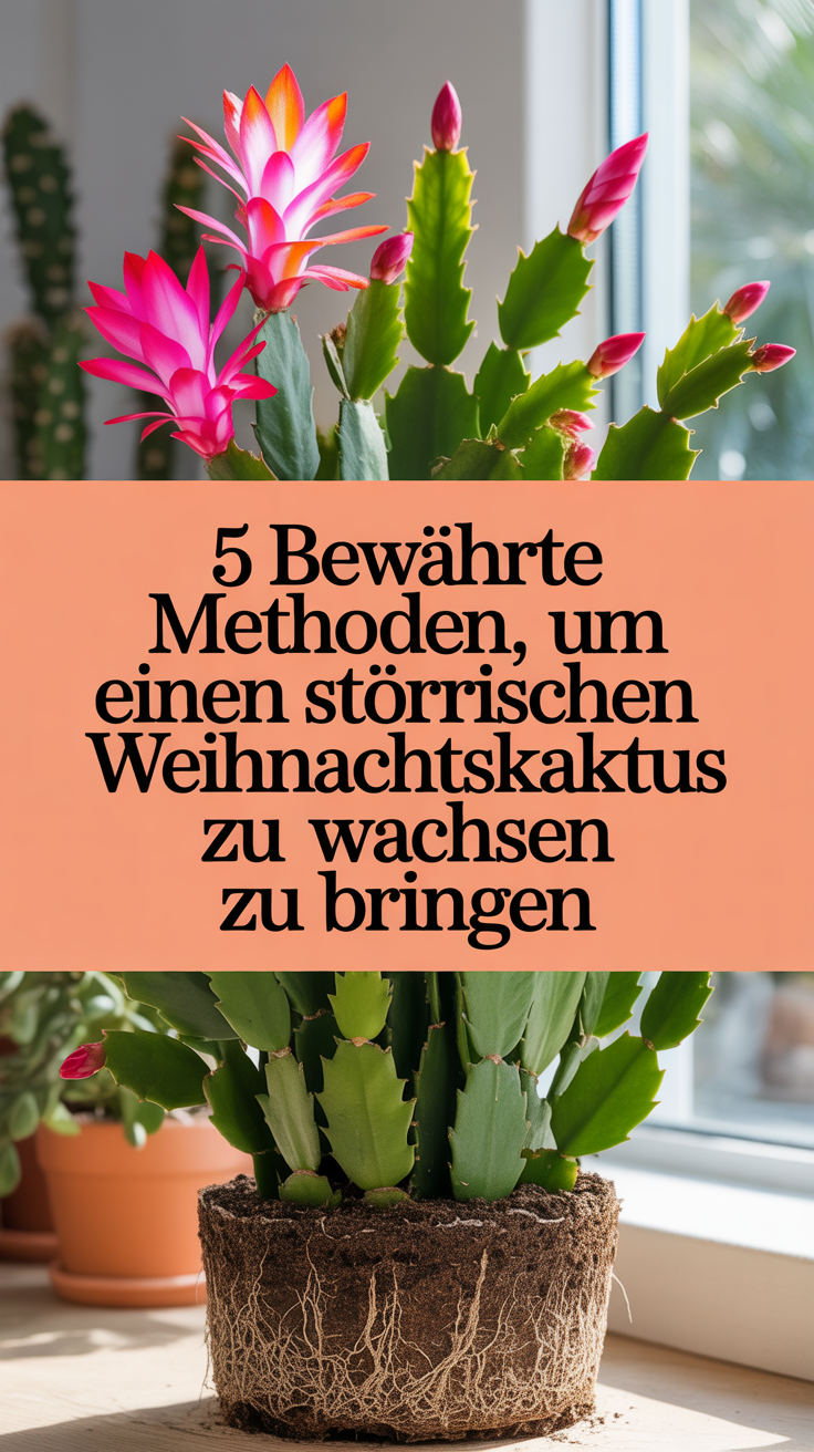 5 bewährte Methoden, um einen störrischen Weihnachtskaktus zum Wachsen zu bringen
