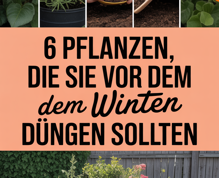 6 Pflanzen, die Sie vor dem Winter düngen sollten