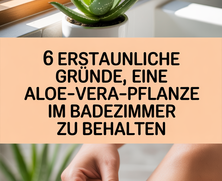 6 erstaunliche Gründe, eine Aloe-Vera-Pflanze im Badezimmer zu behalten