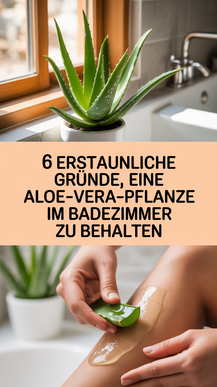 6 erstaunliche Gründe, eine Aloe-Vera-Pflanze im Badezimmer zu behalten