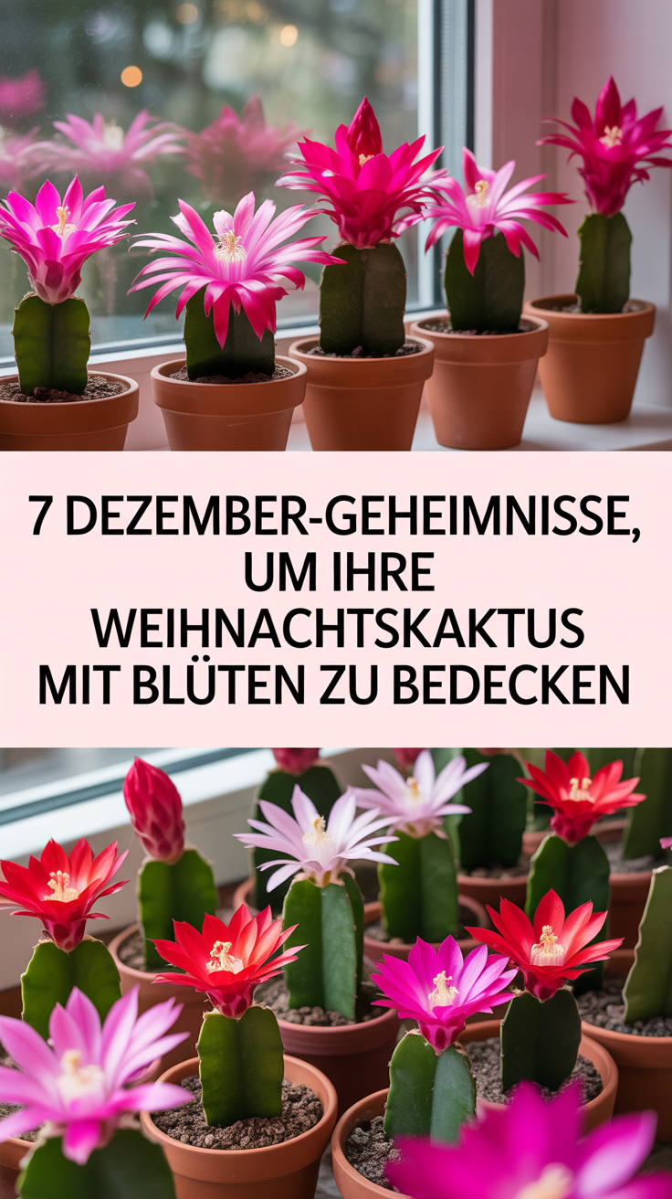 7 Dezember-Geheimnisse, um Ihre Weihnachtskaktus mit Blüten zu bedecken