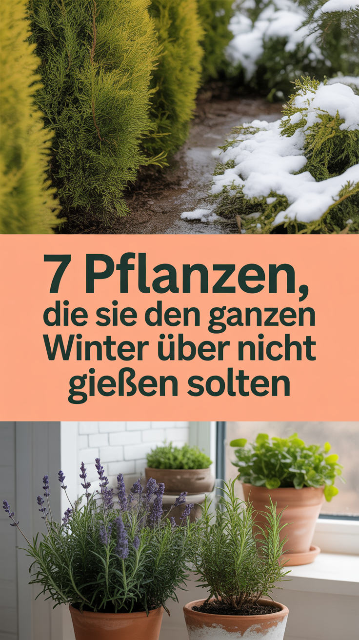 7 Pflanzen, die Sie den ganzen Winter über nicht gießen sollten