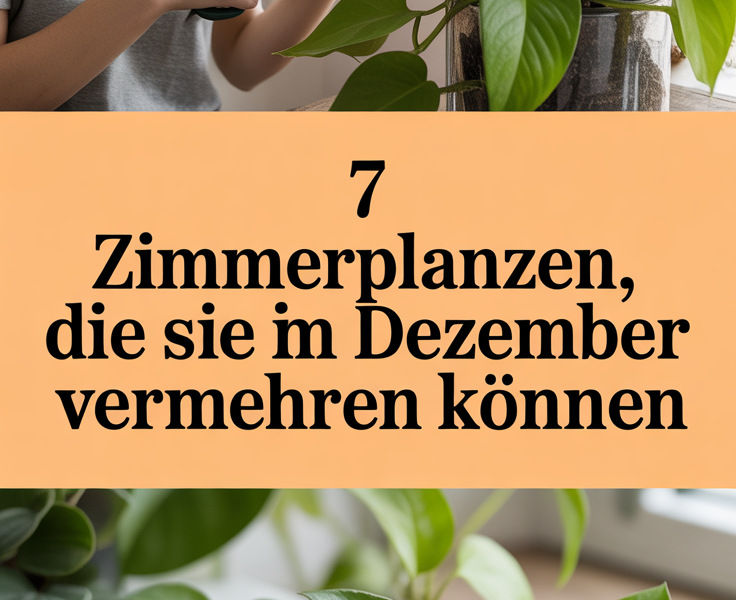 7 Zimmerpflanzen, die Sie im Dezember vermehren können