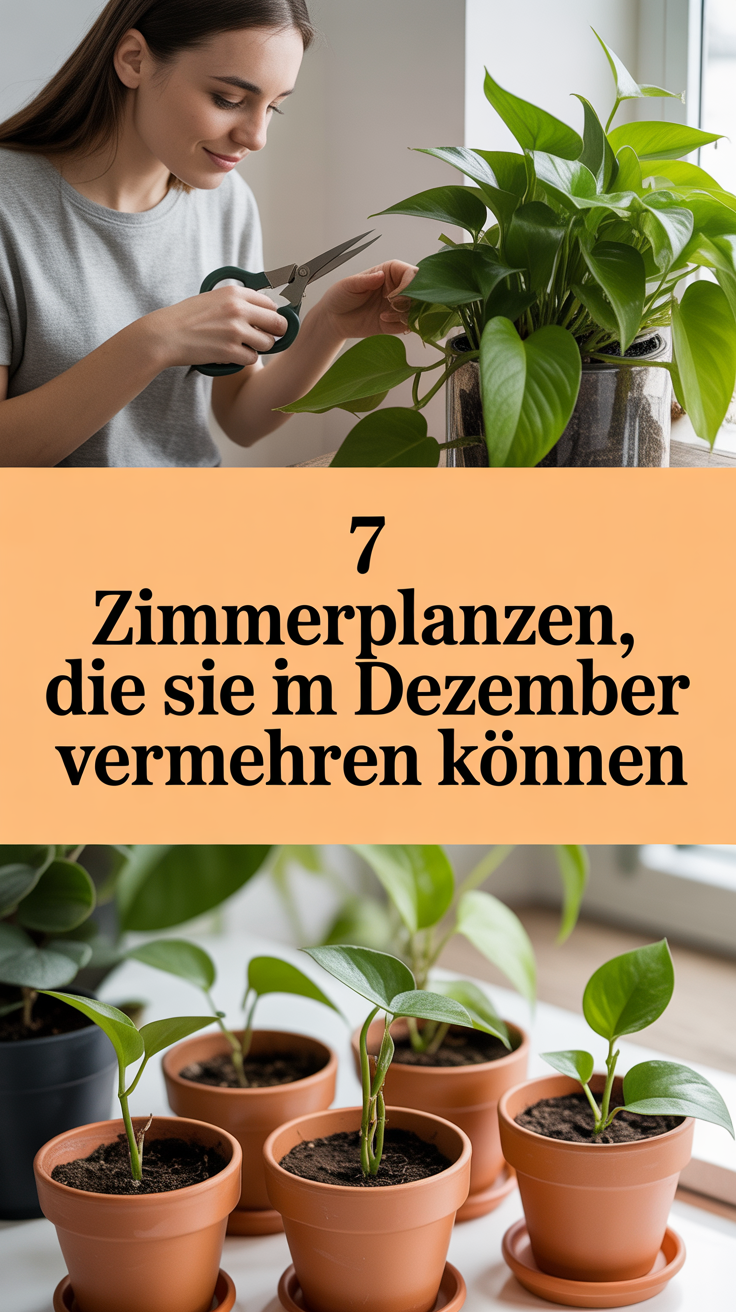7 Zimmerpflanzen, die Sie im Dezember vermehren können
