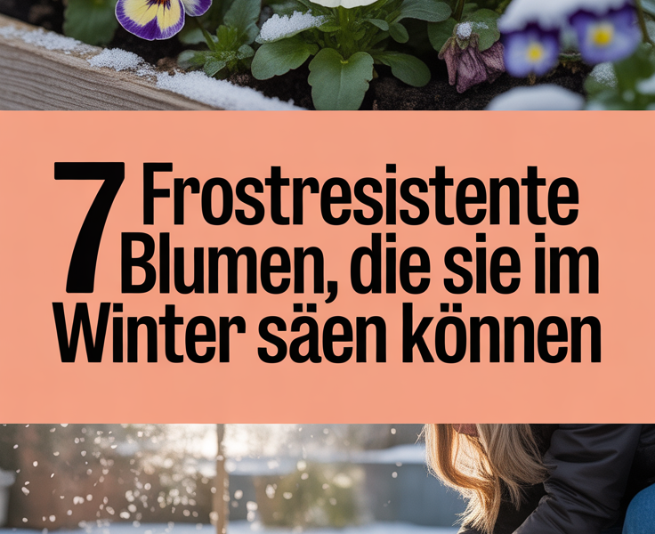 7 frostresistente Blumen, die Sie im Winter säen können