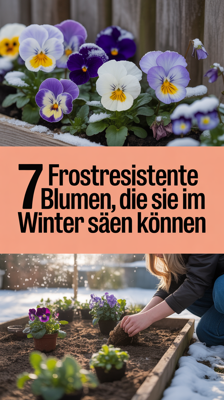 7 frostresistente Blumen, die Sie im Winter säen können