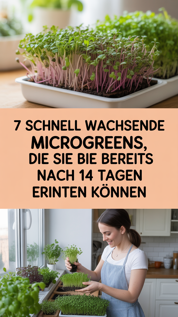 7 schnell wachsende Microgreens, die Sie bereits nach 14 Tagen drinnen ernten können