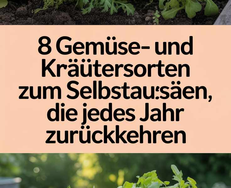 8 Gemüse- und Kräutersorten zum Selbstaussäen, die jedes Jahr zurückkehren