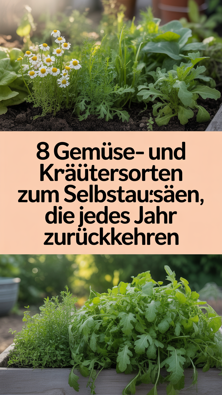 8 Gemüse- und Kräutersorten zum Selbstaussäen, die jedes Jahr zurückkehren