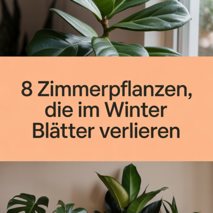 8 Zimmerpflanzen, die im Winter Blätter verlieren