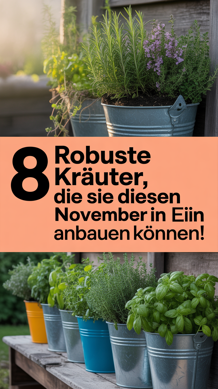 8 robuste Kräuter, die Sie diesen November in Eimern anbauen können!