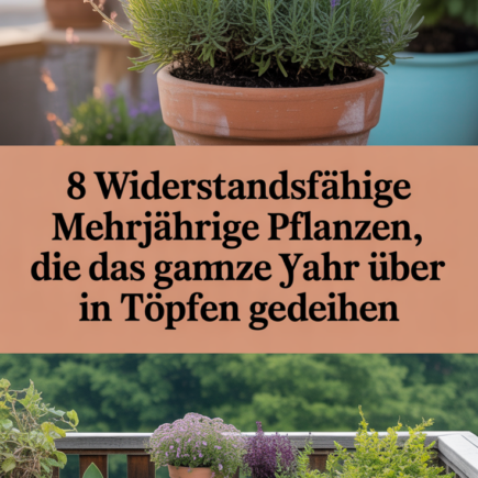 8 widerstandsfähige mehrjährige Pflanzen, die das ganze Jahr über in Töpfen gedeihen