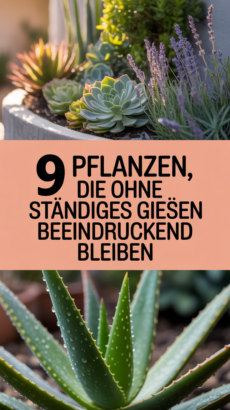 9 Pflanzen, die ohne ständiges Gießen beeindruckend bleiben