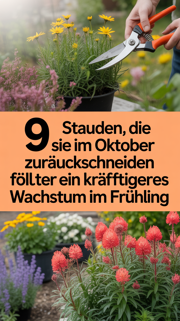 9 Stauden, die Sie im Oktober zurückschneiden sollten für ein kräftigeres Wachstum im Frühling