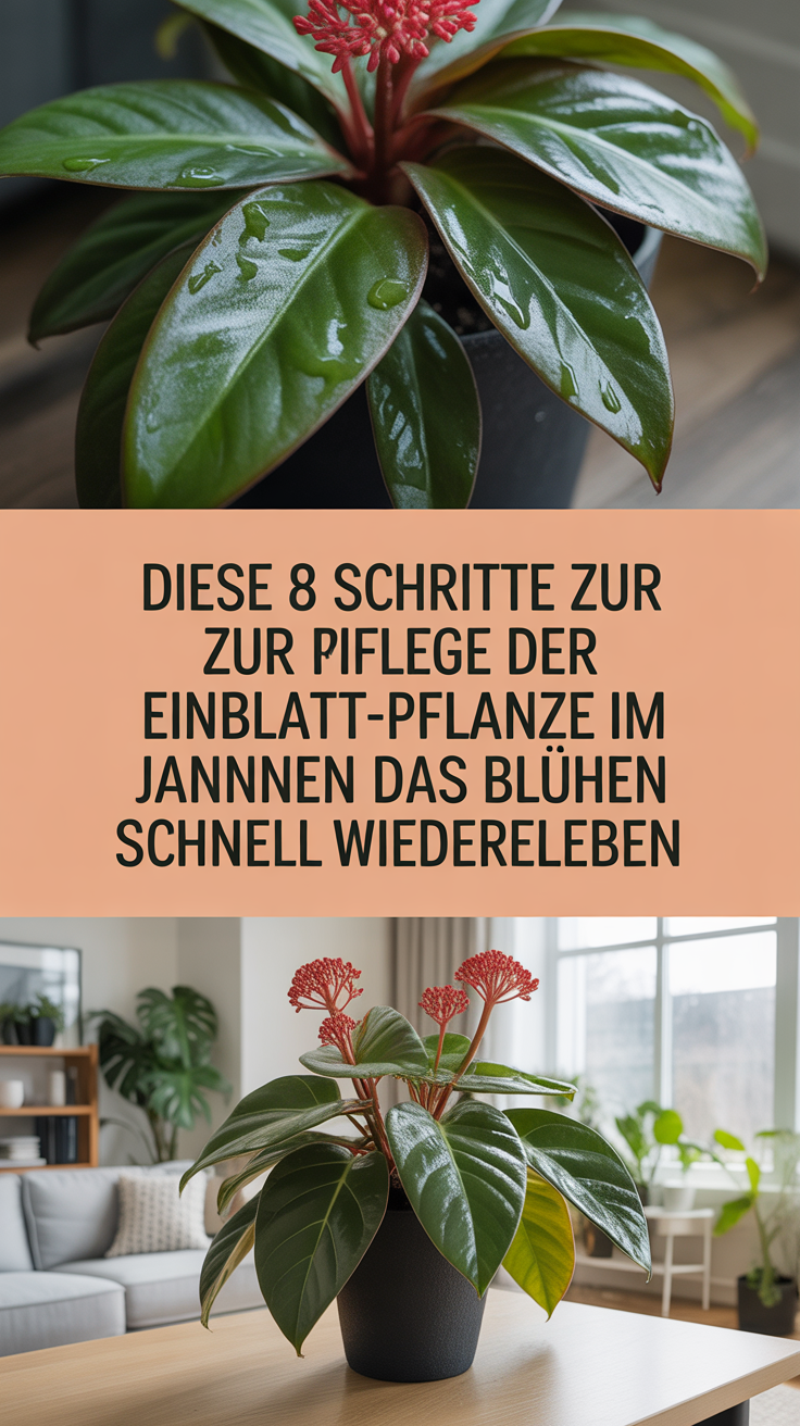 Diese 8 Schritte zur Pflege der Einblatt-Pflanze im Januar Können Das Blühen Schnell Wiederbeleben