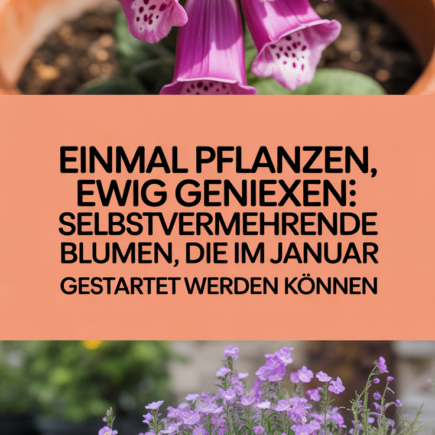 Einmal pflanzen, ewig genießen: Selbstvermehrende Blumen, die im Januar gestartet werden können