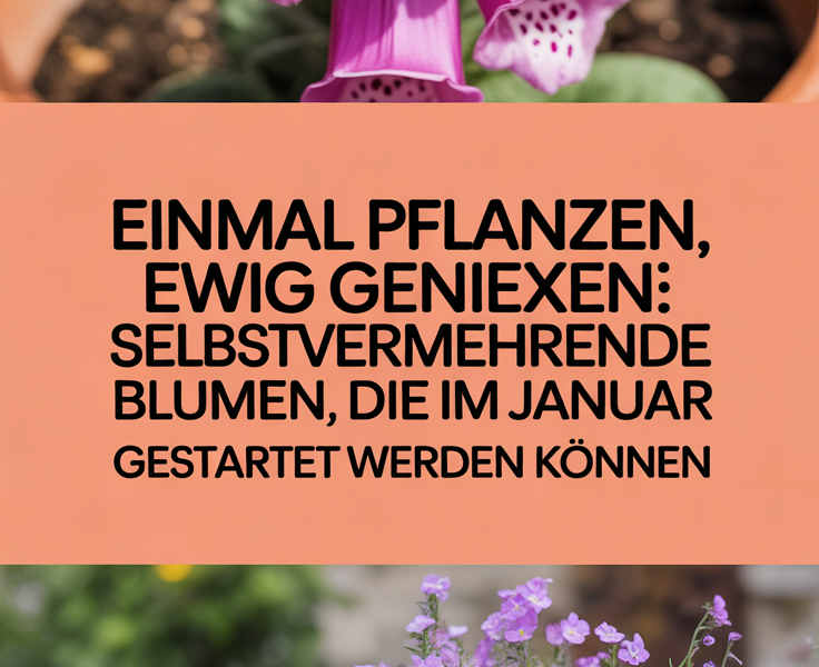 Einmal pflanzen, ewig genießen: Selbstvermehrende Blumen, die im Januar gestartet werden können