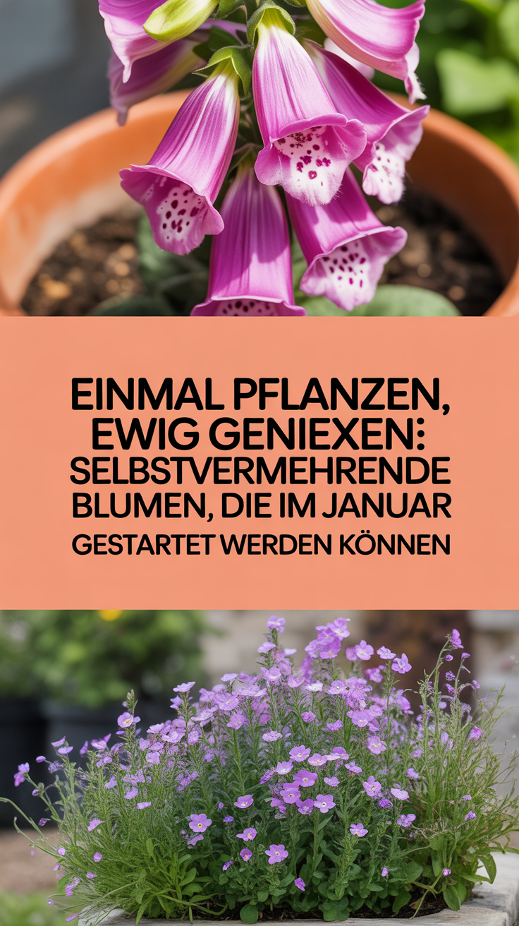 Einmal pflanzen, ewig genießen: Selbstvermehrende Blumen, die im Januar gestartet werden können