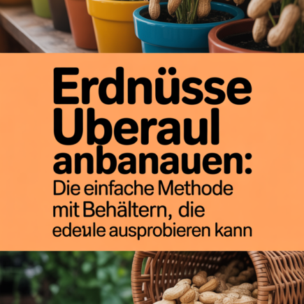 Erdnüsse Überall Anbauen: Die Einfache Methode Mit Behältern, Die Jeder Ausprobieren Kann