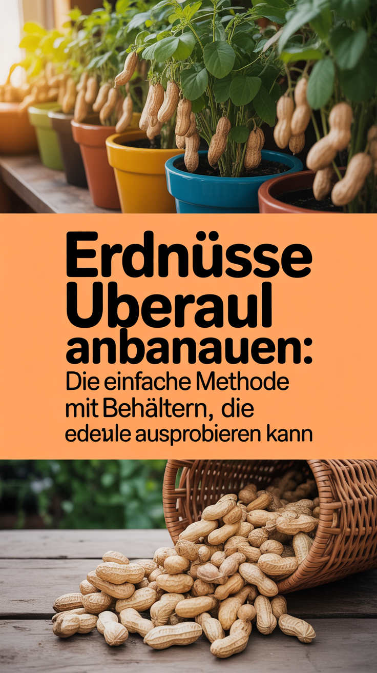 Erdnüsse Überall Anbauen: Die Einfache Methode Mit Behältern, Die Jeder Ausprobieren Kann