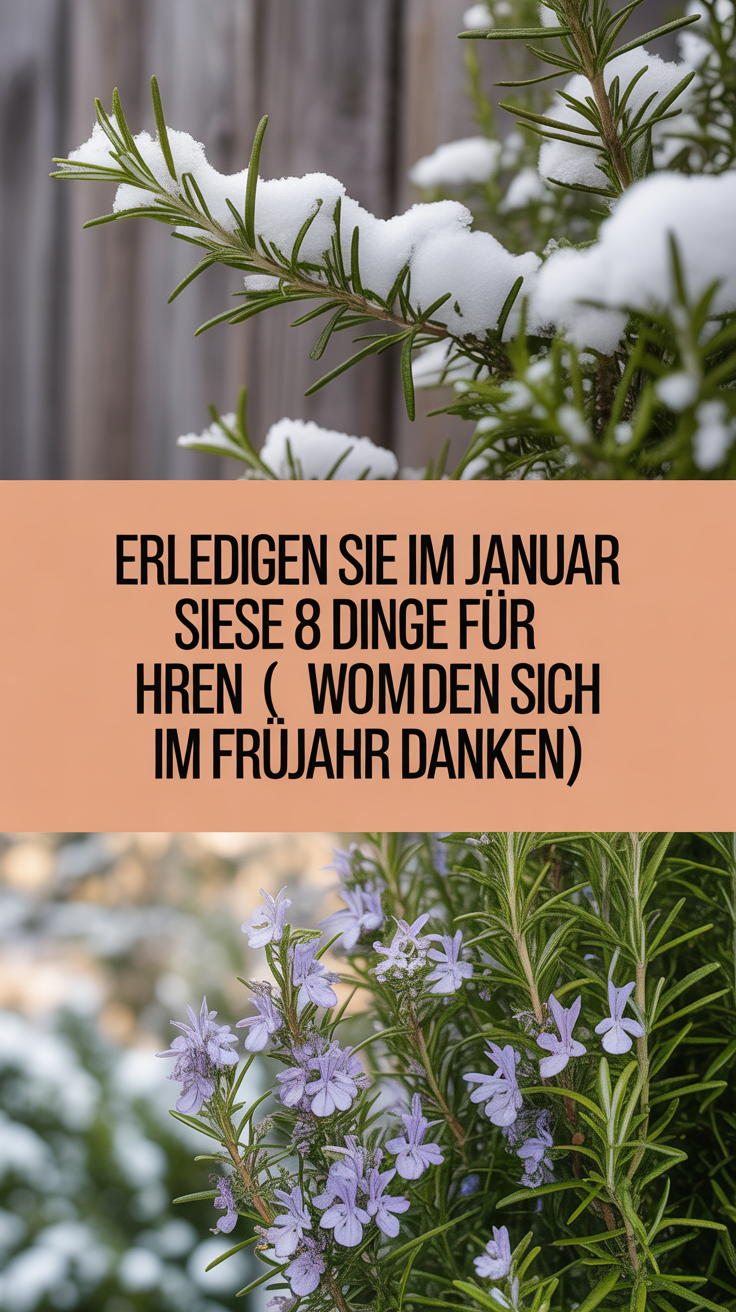 Erledigen Sie im Januar diese 8 Dinge für Ihren Rosmarin (Sie werden sich im Frühjahr danken)