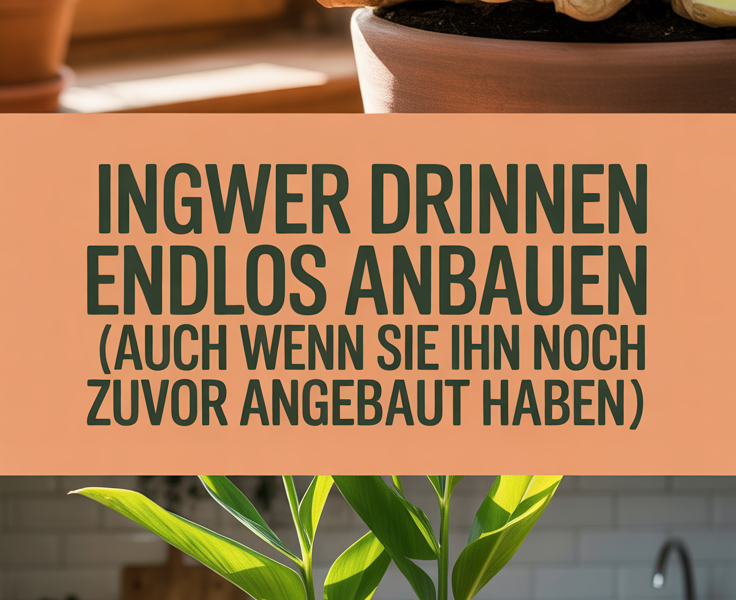 Ingwer drinnen endlos anbauen (auch wenn Sie ihn noch nie zuvor angebaut haben!)