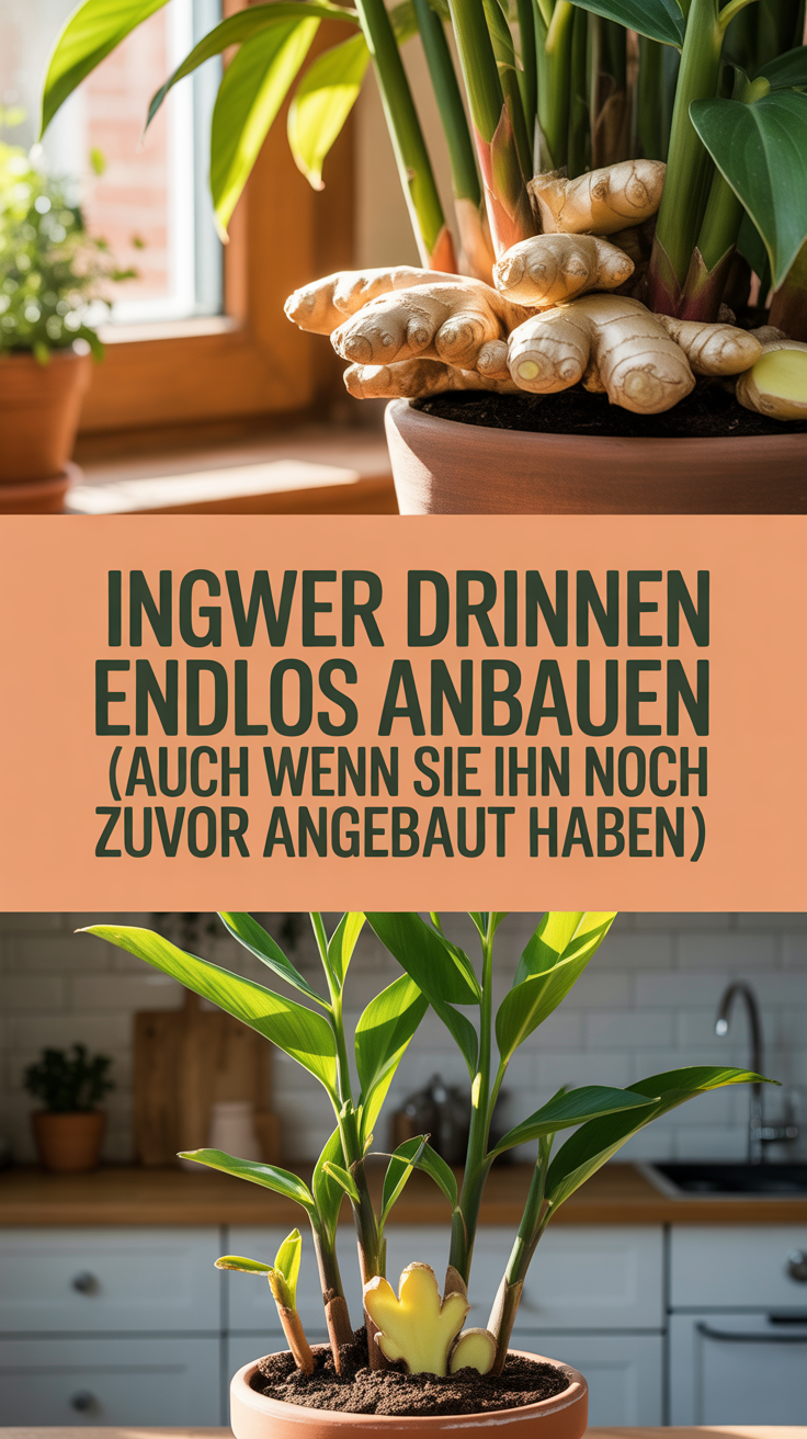 Ingwer drinnen endlos anbauen (auch wenn Sie ihn noch nie zuvor angebaut haben!)