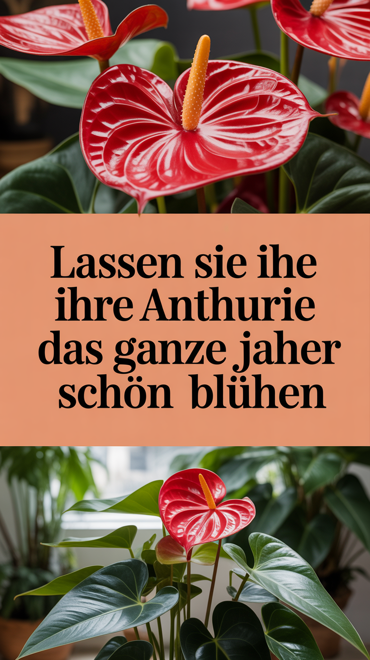 Lassen Sie Ihre Anthurie das ganze Jahr über schön blühen