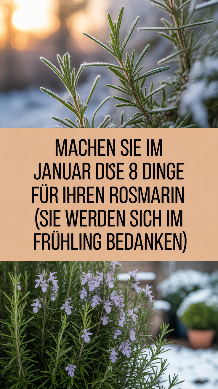 Machen Sie im Januar diese 8 Dinge für Ihren Rosmarin (Sie werden sich im Frühling bedanken)