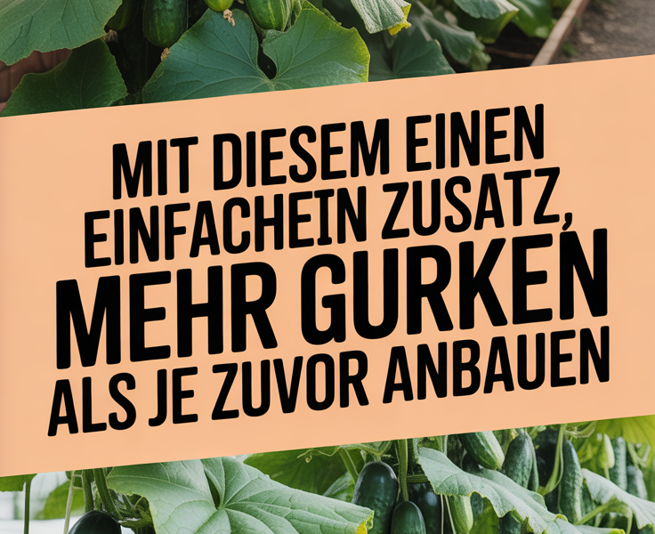 Mit diesem einen einfachen Zusatz mehr Gurken als je zuvor anbauen