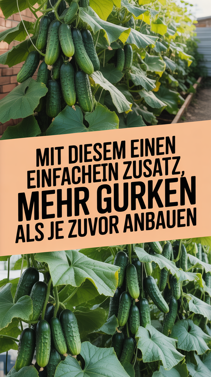 Mit diesem einen einfachen Zusatz mehr Gurken als je zuvor anbauen