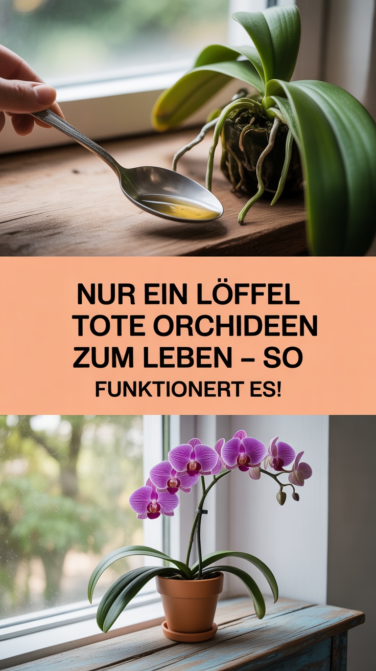Nur ein Löffel erweckt tote Orchideen zum Leben – so funktioniert es!