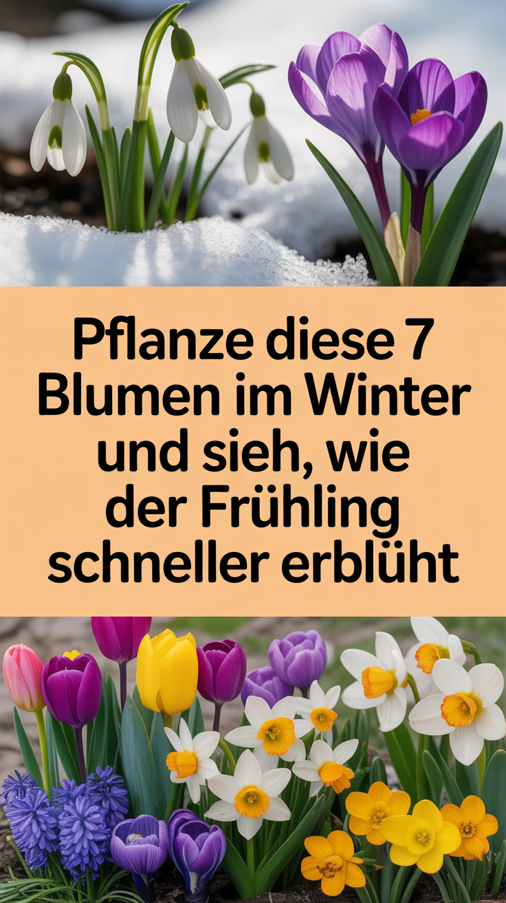 Pflanze diese 7 Blumen im Winter und sieh, wie der Frühling schneller erblüht