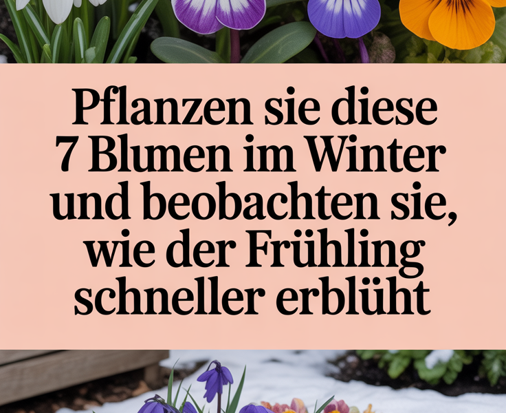 Pflanzen Sie diese 7 Blumen im Winter und beobachten Sie, wie der Frühling schneller erblüht